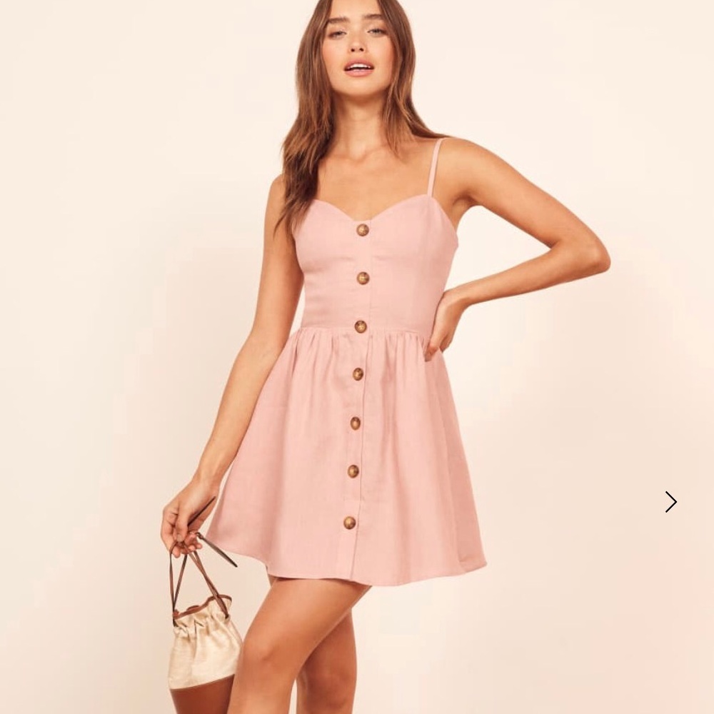 Reformation Velma Dress (blush)
